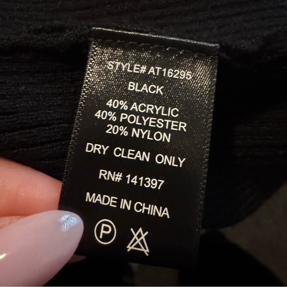 ASTR the label mock neck rib longline sweater - Picture 8 of 8